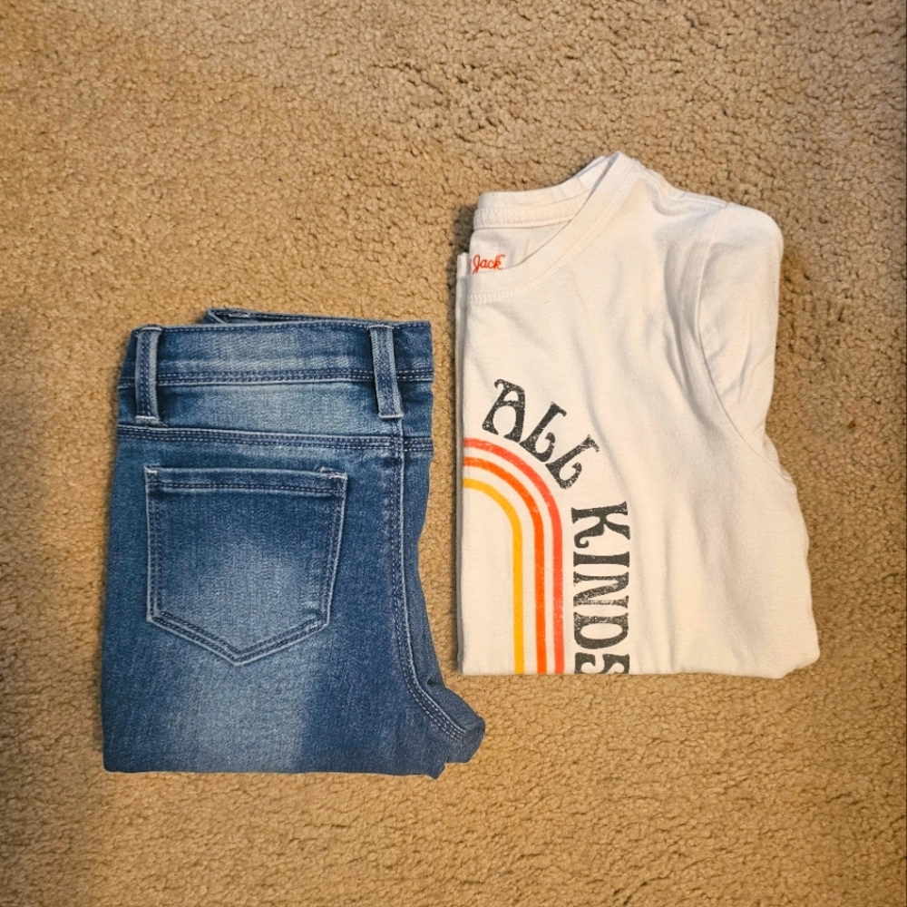 Girls Jean and Tee set